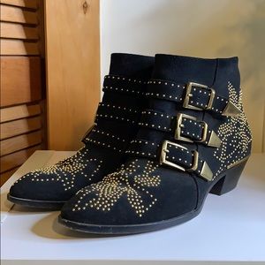 Chloe Susanna Boots - Black Suede